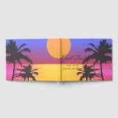 Strand Bruiloft Zonsondergang Gastenboek (Volledig)