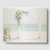 Strand Bruiloftprieel Bloemstuk Bruiloft Gastenboek (Achterkant)