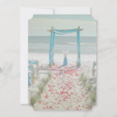 Strand Bruiloftprieel Shower Kaart (Achterkant)