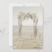 Strand Bruiloftsboog Kaart (Achterkant)