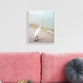 Strand Bum Vogel Canvas (Insitu (Woonkamer))