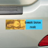 strand bums rock bumpersticker (Op auto)