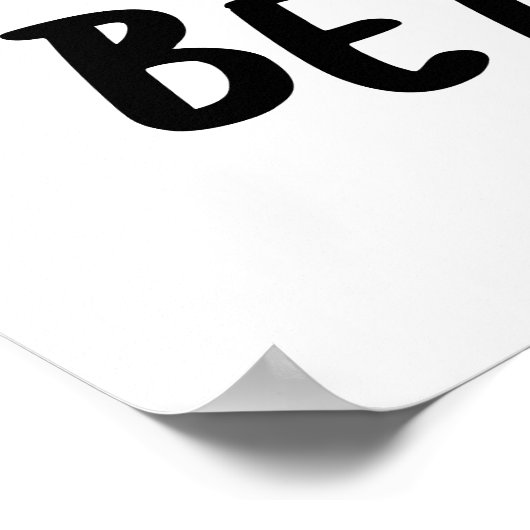 Strand Bun Funny Bunny Pun Poster (Hoek)