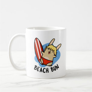 Strand Bun Grappige Bunny Puns Koffiemok