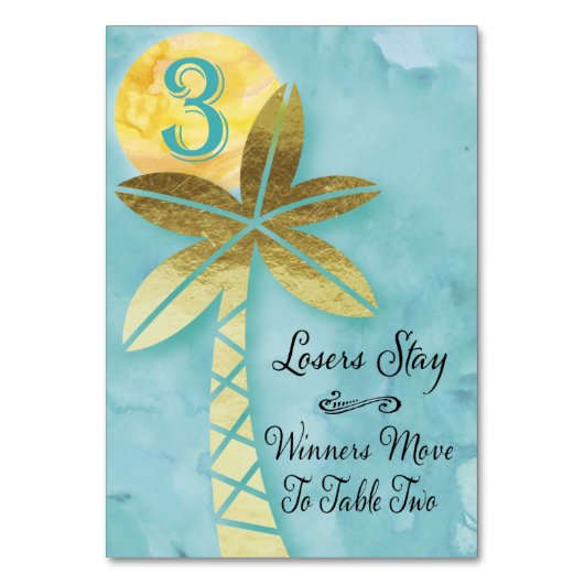 Strand Bunco Tafel Kaart #3 (Voorkant)