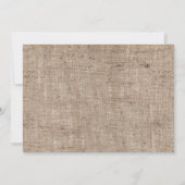 Strand Burlap & Kant - Trouw Uitnodiging (Achterkant)