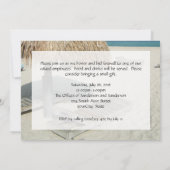 Strand Cabana Scène Retirement Party Uitnodigingen (Achterkant)