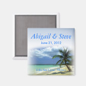 Strand Cabo Resort Bruiloft Favor Keepsake Magneet (Voorkant / Achterkant)