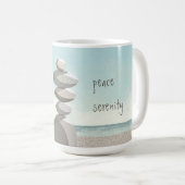 Strand Cairn Stones Mindfulness Koffiemok (Voorkant rechts)