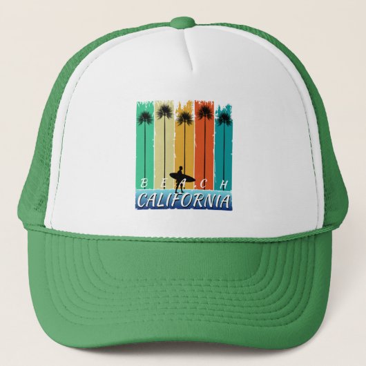 STRAND CALIFORNISCHE PALMBOMEN TRUCKER PET (Voorkant)