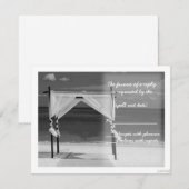 strand canopy bw rsvp kaartje (Voorkant / Achterkant)