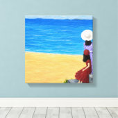 Strand canvas kunst (Insitu (Houten vloer))