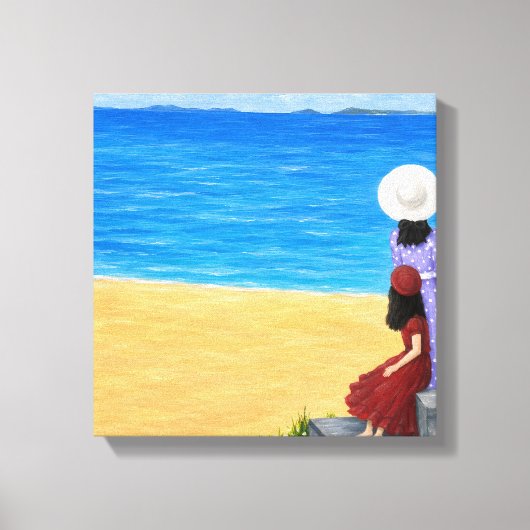 Strand canvas kunst (Voorkant)