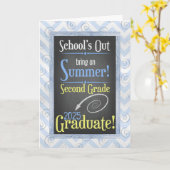 Strand Chalkboard 2025 tweedegraads Afstuderen Kaart (Gele Bloem)