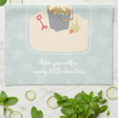 Strand Christmas Sand Pail Theedoek (Gevouwen)
