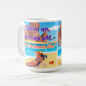 strand citaat koffiemok (Voorkant links)