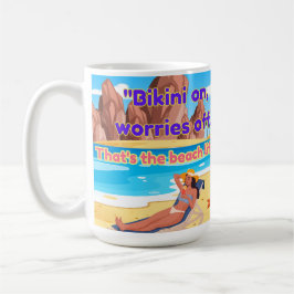strand citaat koffiemok