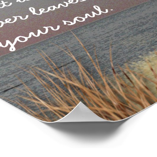 Strand citaat -- Schud het zand -- poster kunst (Hoek)