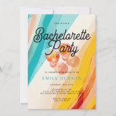 Strand & Cocktail Bachelorette Party Kaart (Voorkant)