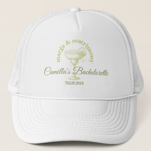 Strand Cocktail Margarita Bachelorette Trucker Pet (Voorkant)