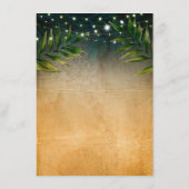 Strand Cocktails Bruiloft Informatie Gast Informatiekaartje (Achterkant)