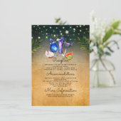 Strand Cocktails Bruiloft Informatie Gast Informatiekaartje (Staand voorkant)