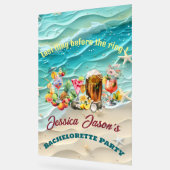 Strand Cocktails Tropische Vruchten Bachelorette P Acryl Bord (Hoek)