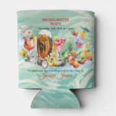 Strand Cocktails Tropische Vruchten Bachelorette P Blikjeskoeler (Achterkant)