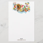 Strand Cocktails Tropische Vruchten Bachelorette P Briefpapier (Achterkant)