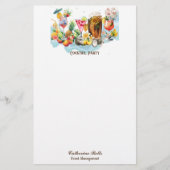 Strand Cocktails Tropische Vruchten Bachelorette P Briefpapier (Voorkant)