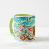 Strand Cocktails Tropische Vruchten Bachelorette P Mok (Voorkant links)