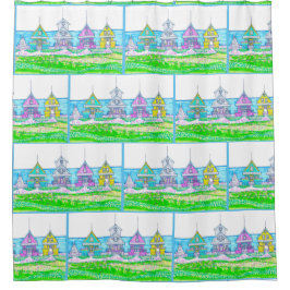 Strand Cottage Douche Gordijn