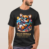 Strand Cruise Grappige Corgi Zomer Familie Reünie T-shirt (Voorkant)