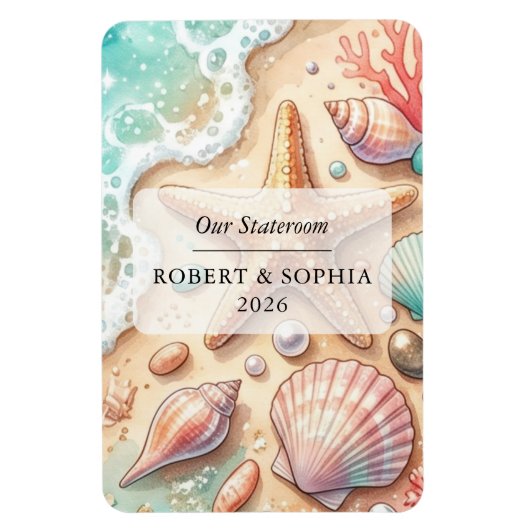 Strand Cruise Schip Huts Magnet Magneet (Verticaal)