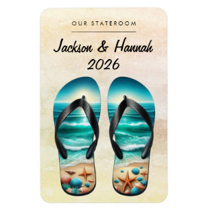 Strand Cruise Schip Huts Magnet Magneet