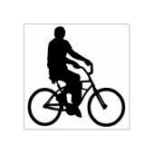 Strand cruiser fiets rijden rubberstempel (Afrduk)