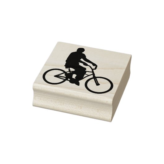 Strand cruiser fiets rijden rubberstempel (Stempel)
