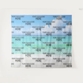 Strand Custom Zakelijk Logo Step & Repeat Achtergr Wandkleed