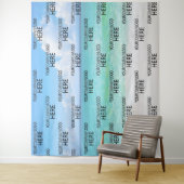 Strand Custom Zakelijk Logo Step & Repeat Achtergr Wandkleed (In situ)