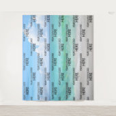 Strand Custom Zakelijk Logo Step & Repeat Achtergr Wandkleed (Voorkant)