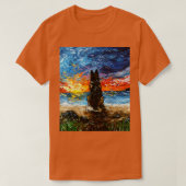 Strand Dagen Duitse Herder T-shirt (Design voorkant)