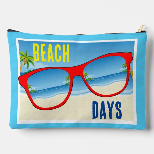 Strand Dagen Groot accessoire zakje Etui (Achterkant)