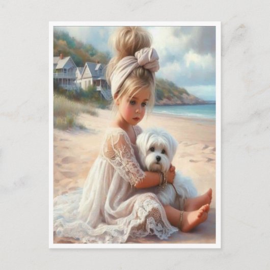 Strand dame kaart (Voorkant)