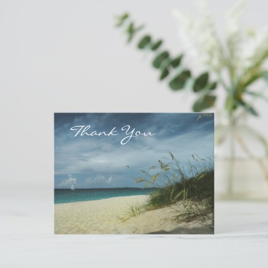 Strand Dank u Briefkaart (Staand voorkant)