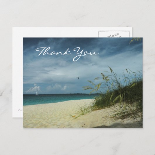 Strand Dank u Briefkaart (Voorkant / Achterkant)