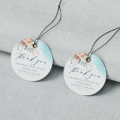 Strand Dank u bruiloft Bedankjes Labels