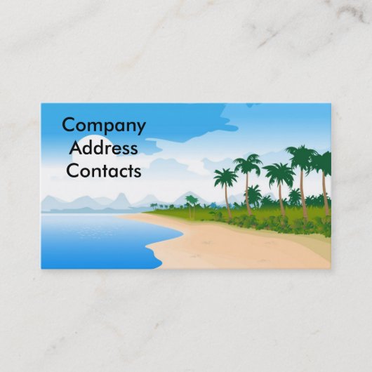 strand_day, CompanyAddressContacts Visitekaartje (Voorkant)