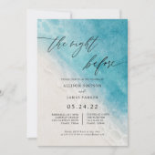 Strand De Nacht Voor De Proefbruiloft Kaart (Voorkant)