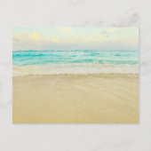 Strand Deel Een Herinnering Foto Rouwplechtigheid Briefkaart (Achterkant)