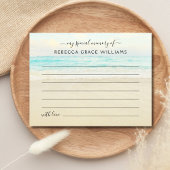 Strand Deel Een Herinnering Foto Rouwplechtigheid Briefkaart